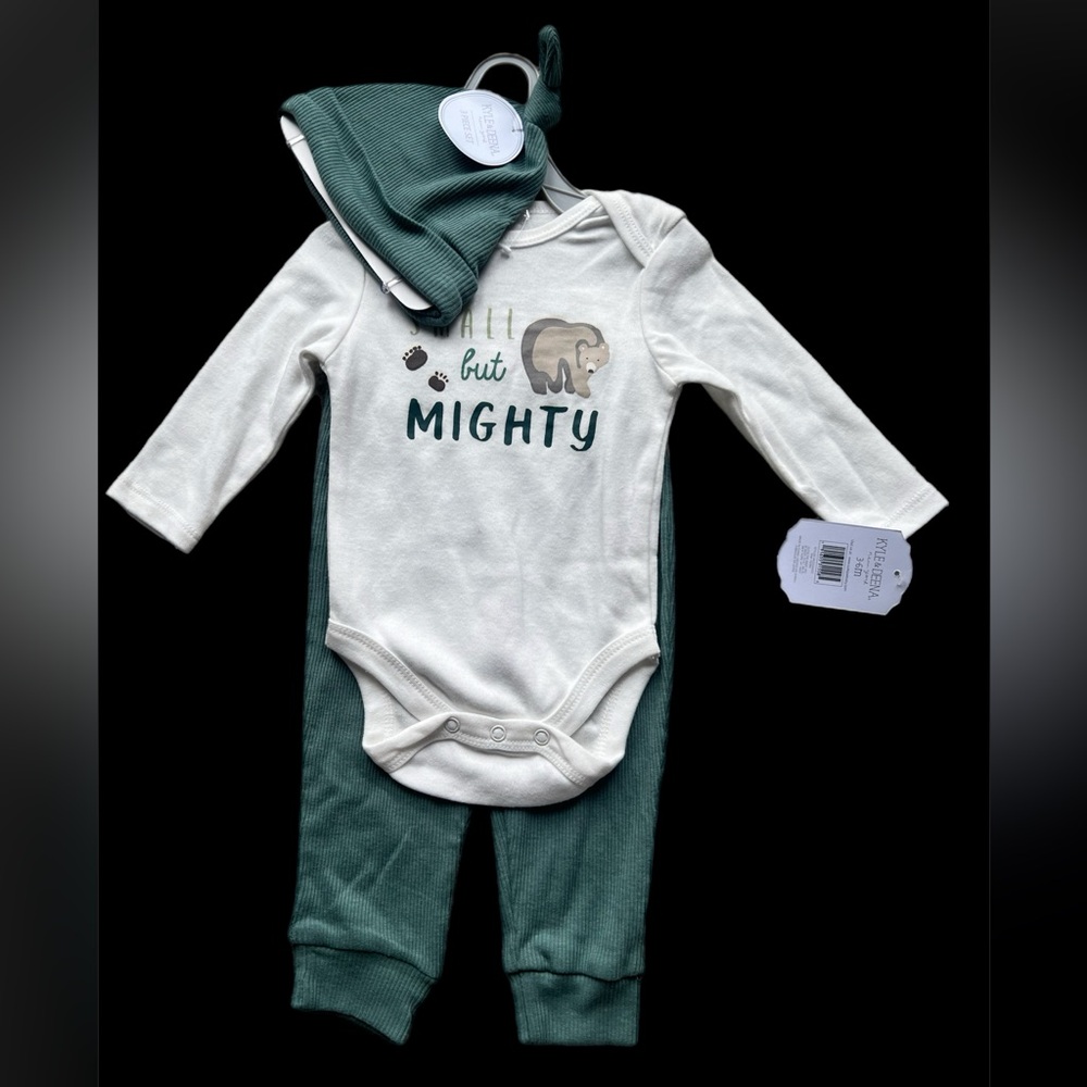 Kyle & Deena “Small but Mighty” 3-Piece Set 3–6 Months NWT
